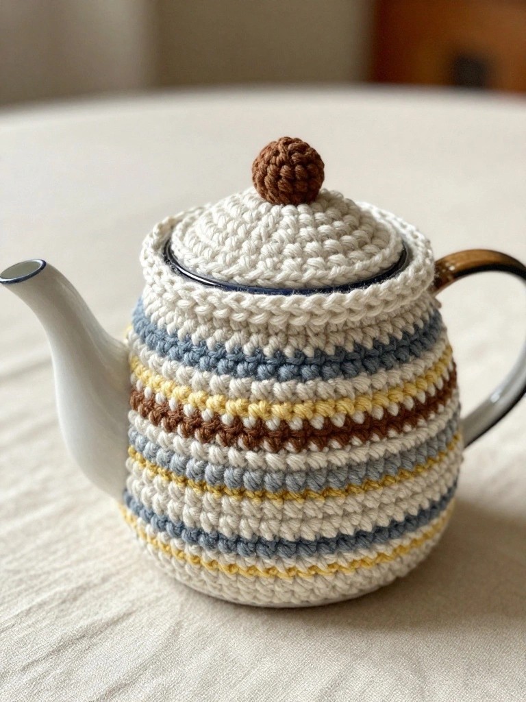 Striped Tea Cozy for Daily Use