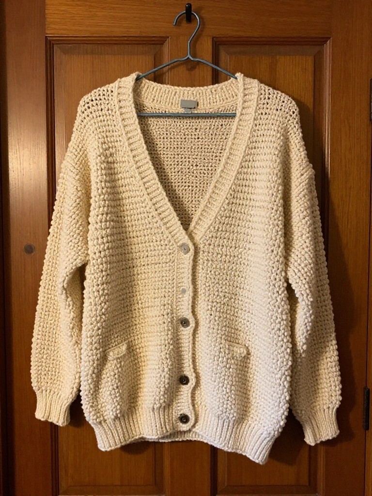 Oversized Textured Cardigan