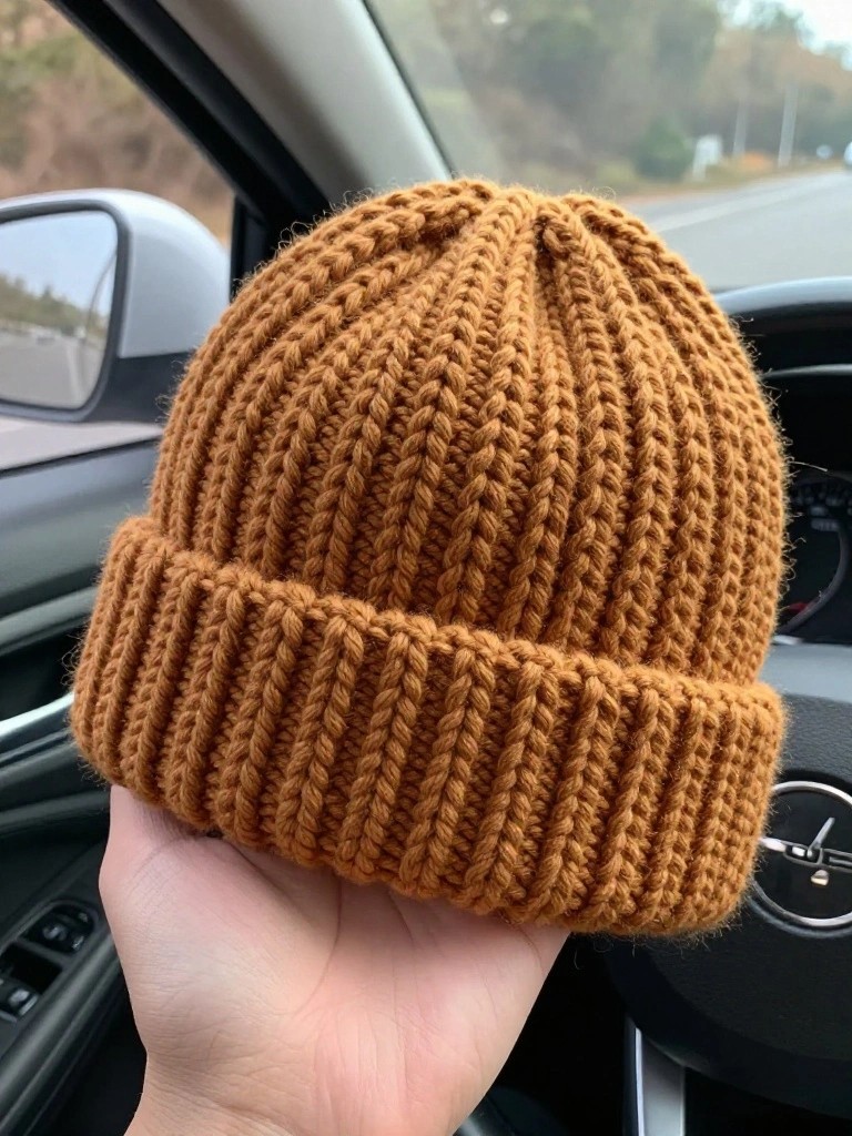 Ribbed Beanie for Casual Wear