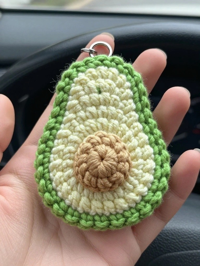 Avocado Keychain Holder for Everyday Keys