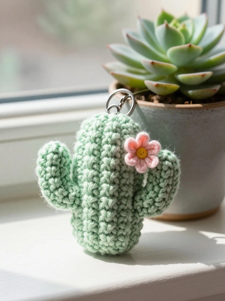 Cactus Keychain Holder for Everyday Keys