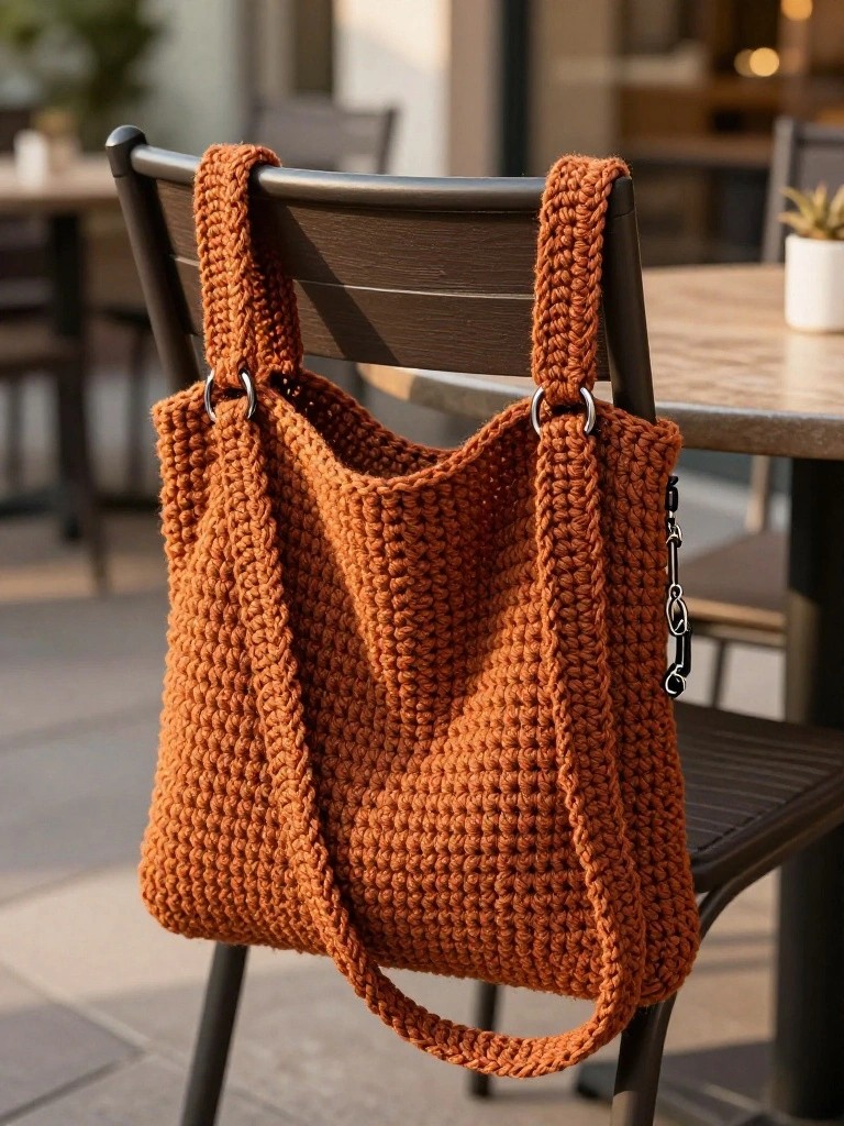 Textured Crochet Tote for Everyday Carry