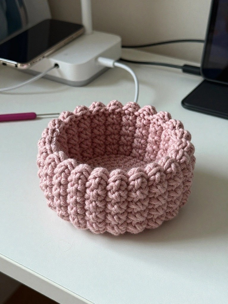 Crochet Basket for Holding Everyday Items
