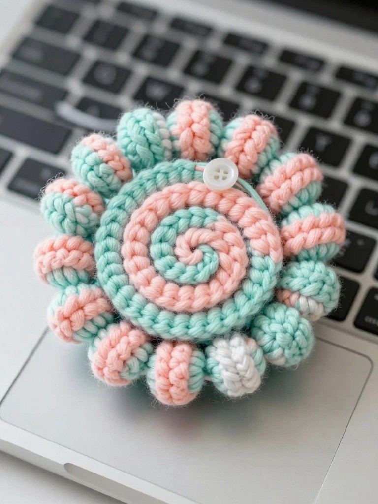 Crochet Flower Mats for Small Item Storage