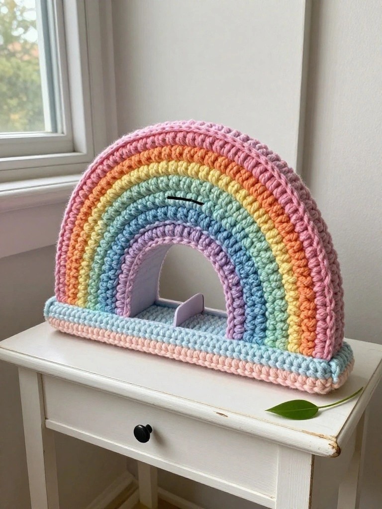 Rainbow Tissue Holder for Everyday Surfaces