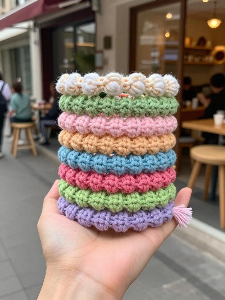 Pastel Crochet Scrunchies