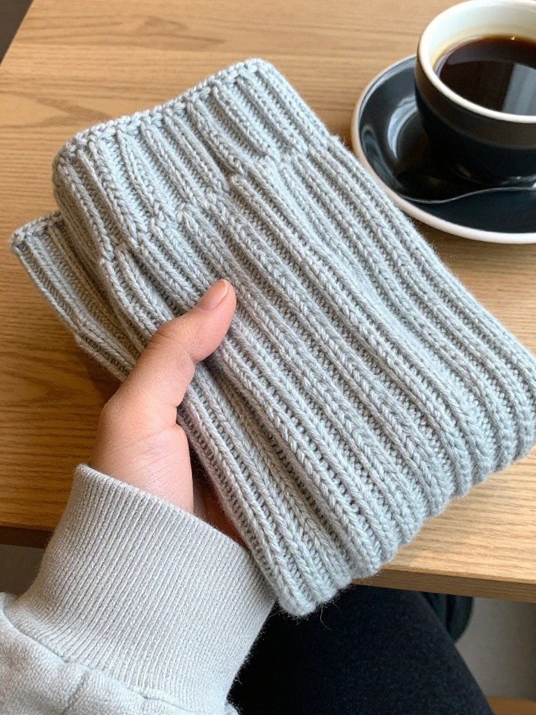 Ribbed Crochet Cowl for Quick Layering