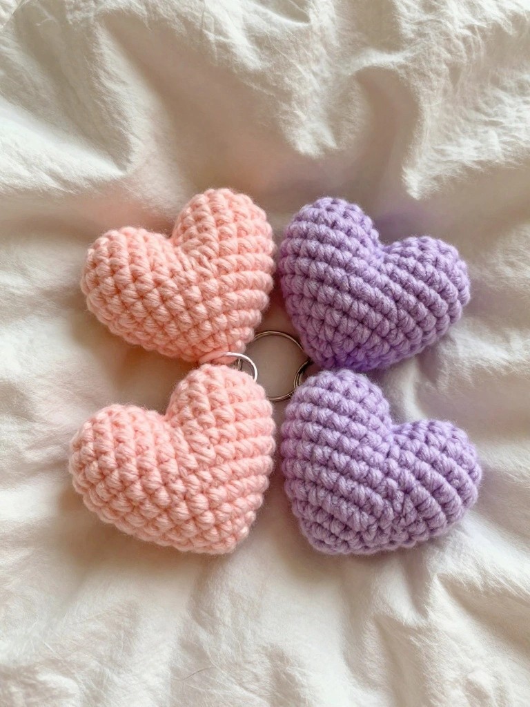 Heart Cluster Keychains