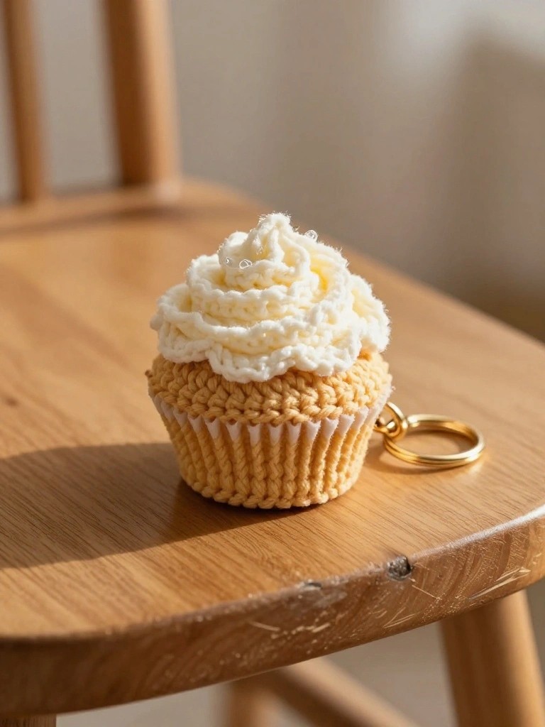Mini Cupcake Keychain