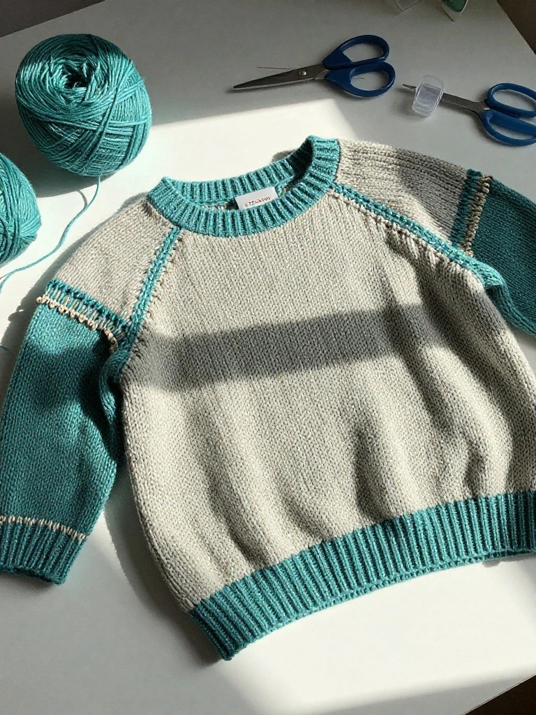 Color Blocked Raglan Pullover