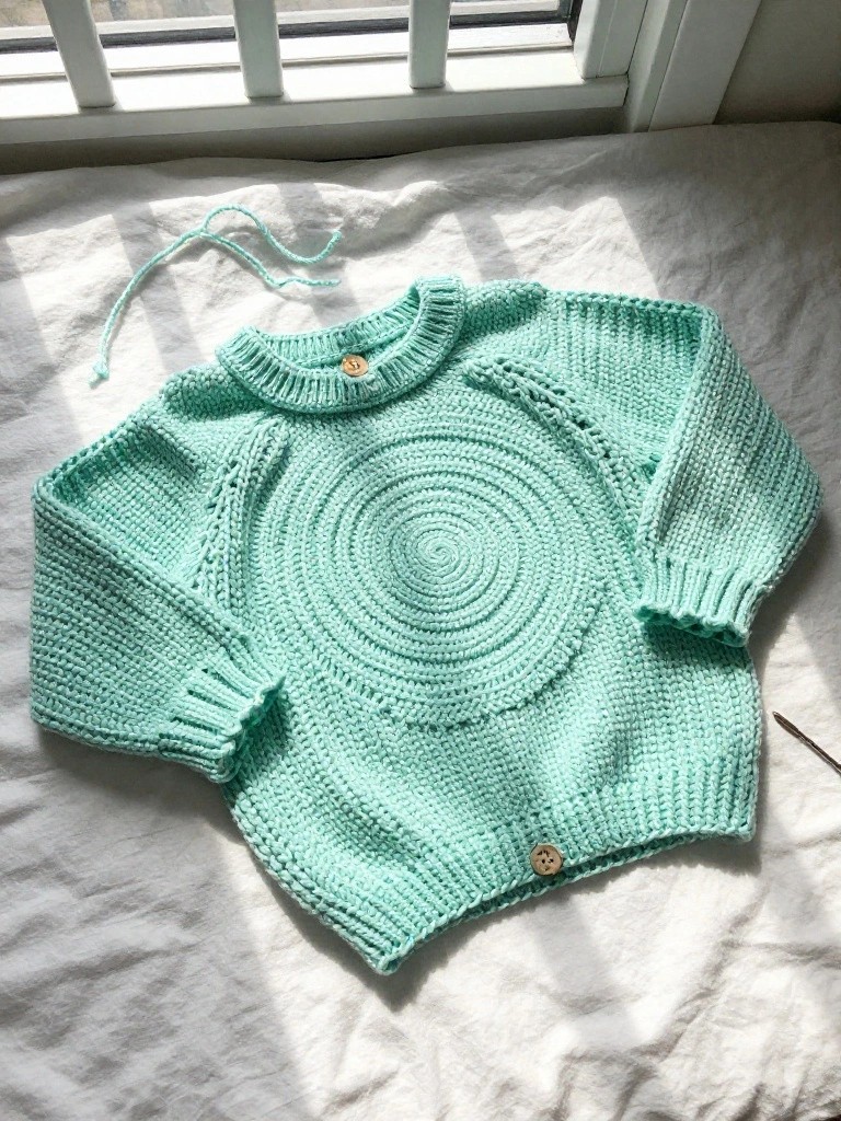 Spiral Front Toddler Sweater