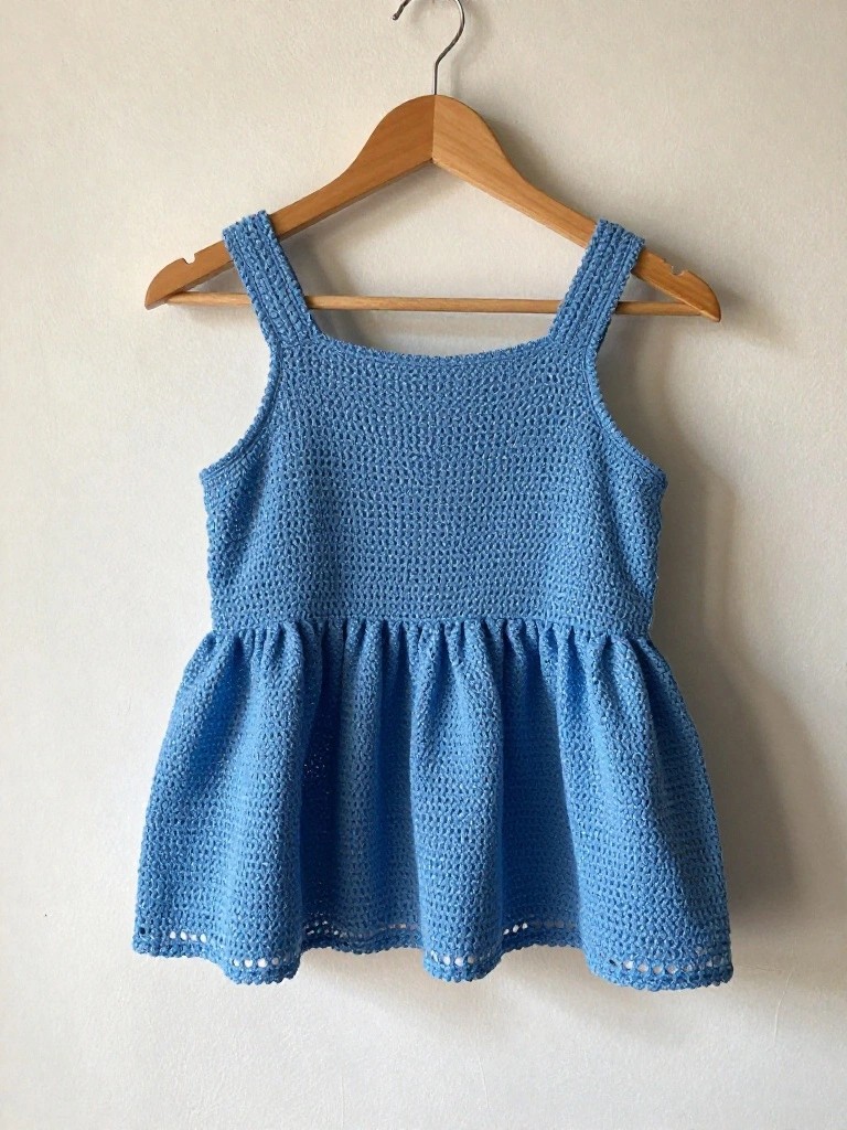 Crochet Peplum Tank Top