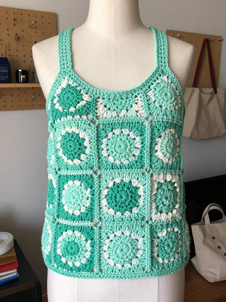 Granny Square Tank Top