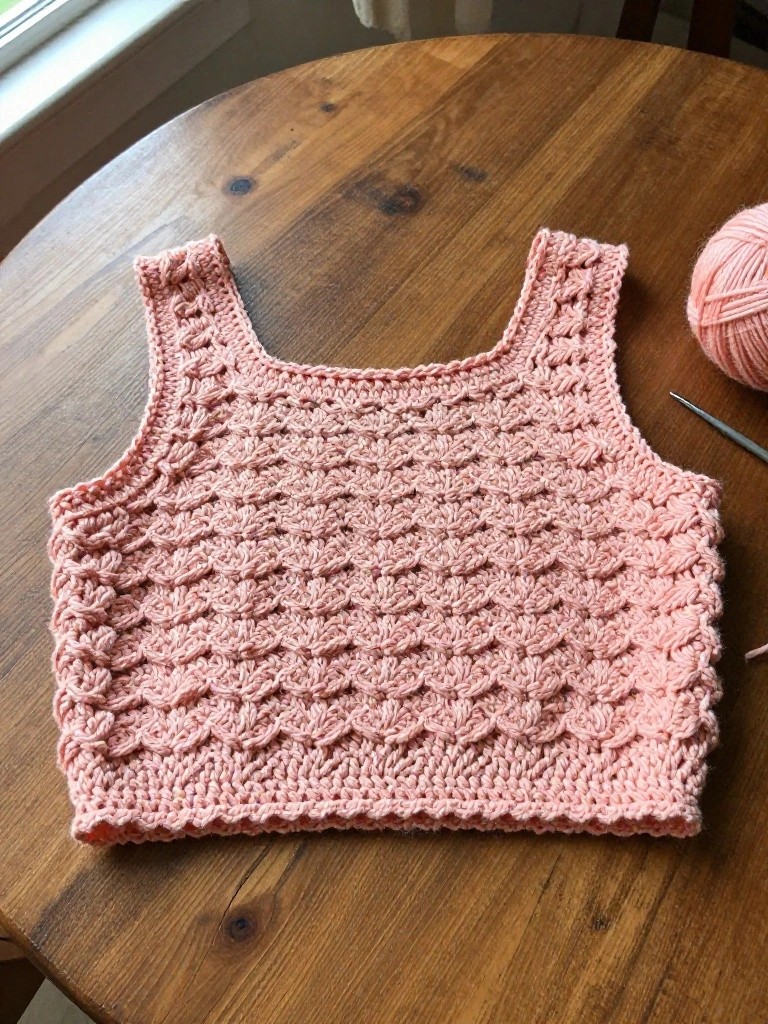 Shell Stitch Crop Tank