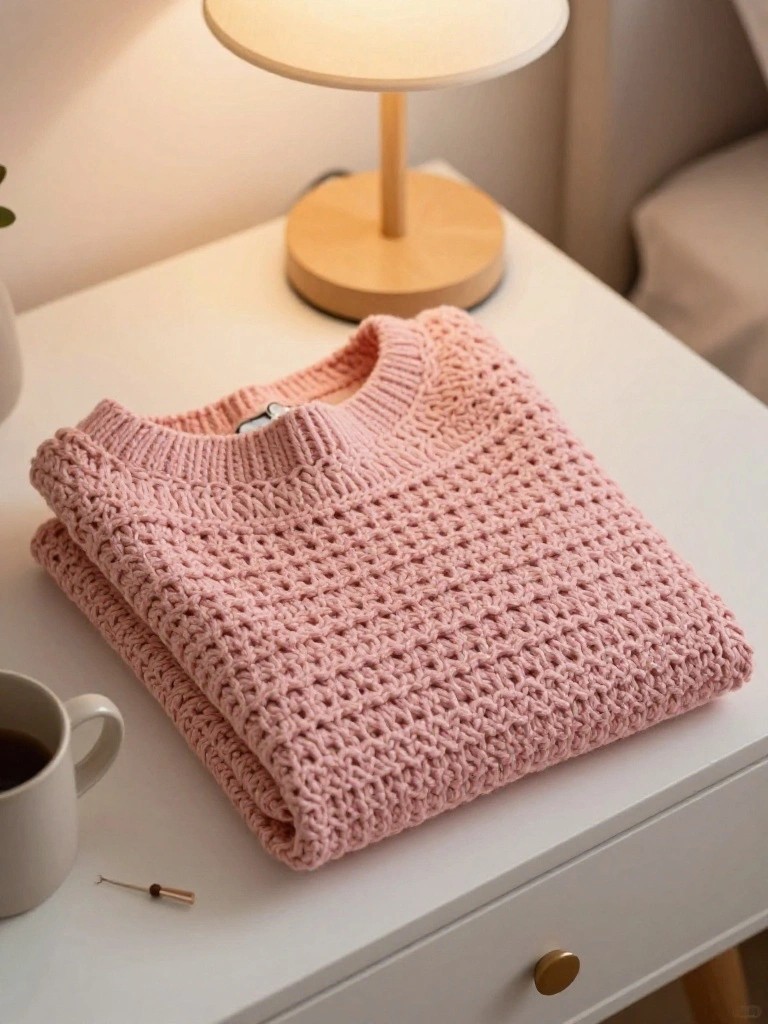 Textured Crewneck Pullover