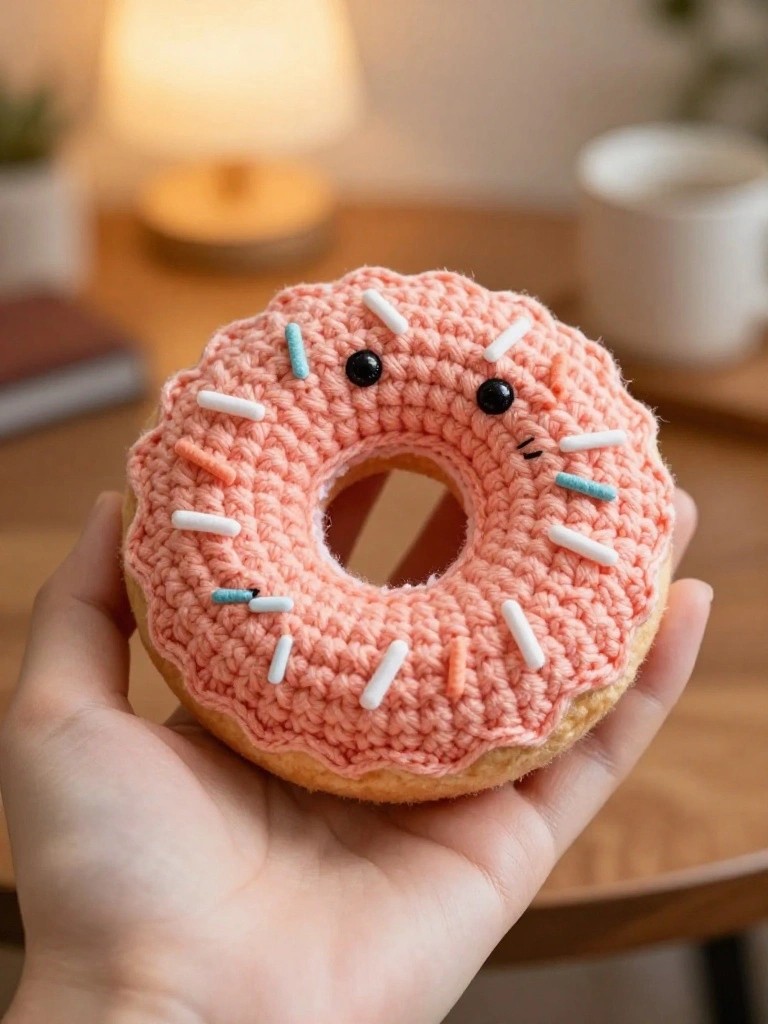 Crochet Donut Plushies as Small Gifts