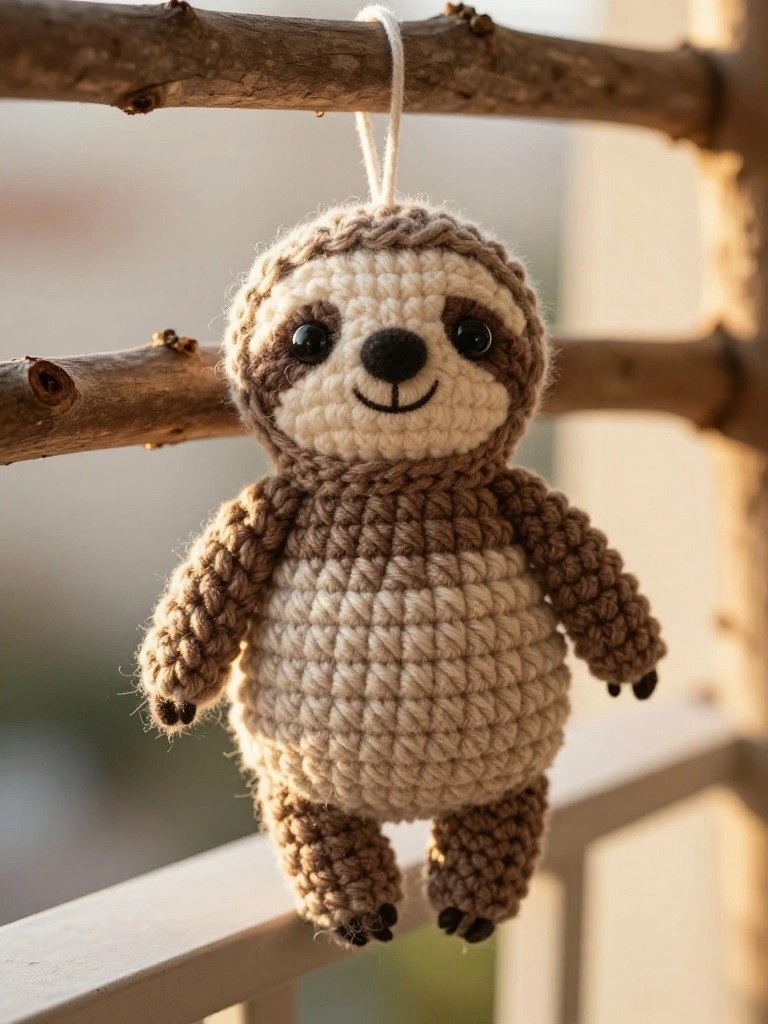 Hanging Sloth Amigurumi for Quick Market Sales